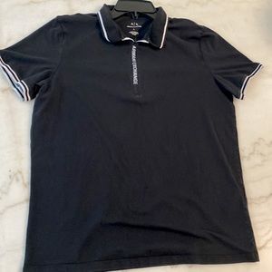 Men’s Armani Exchange Black Polo